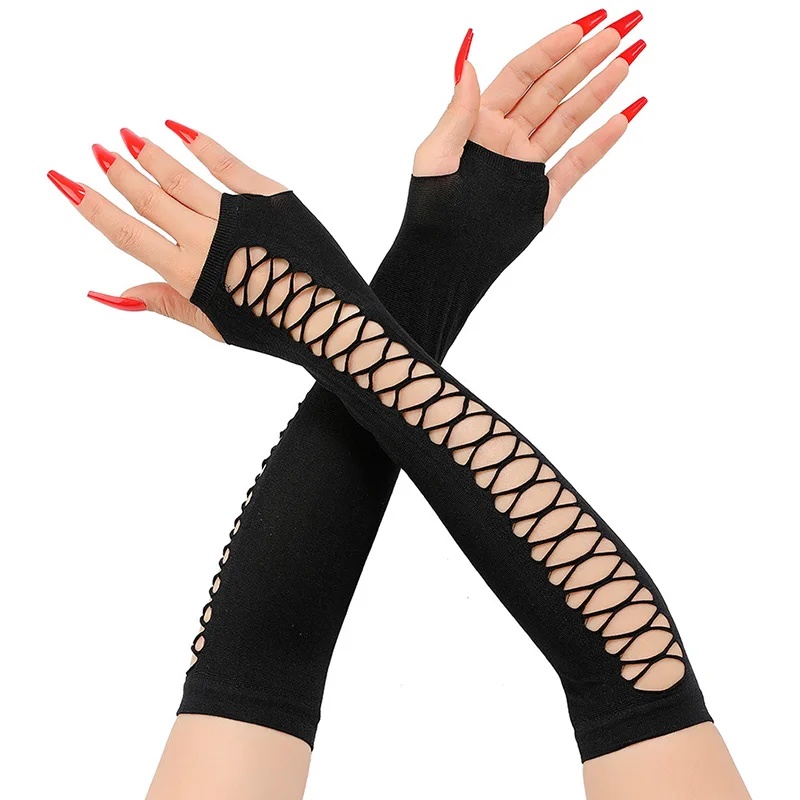 Women's Long Lace Gloves, Fing - Fingerless Glove Knit recension och pris