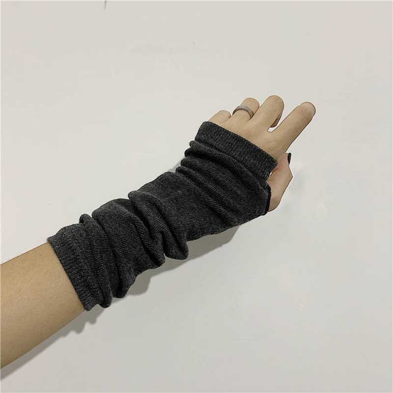 Striped Warmer Knitted Long Fi - Fingerless Glove Knit recension och pris